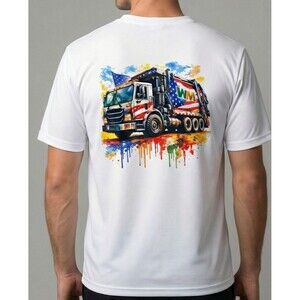 3XL Holloway White Polyester With WM Truck Logo On Left Chest & Large Back Logo